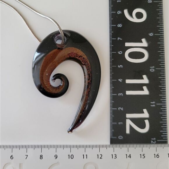 Lia Sophia Necklace with Murano Glass Pendant #0032 - Picture 7 of 12